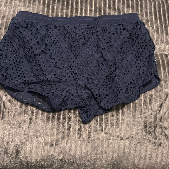 Navy Lace Bathing suit bottom - Picture 3 of 5
